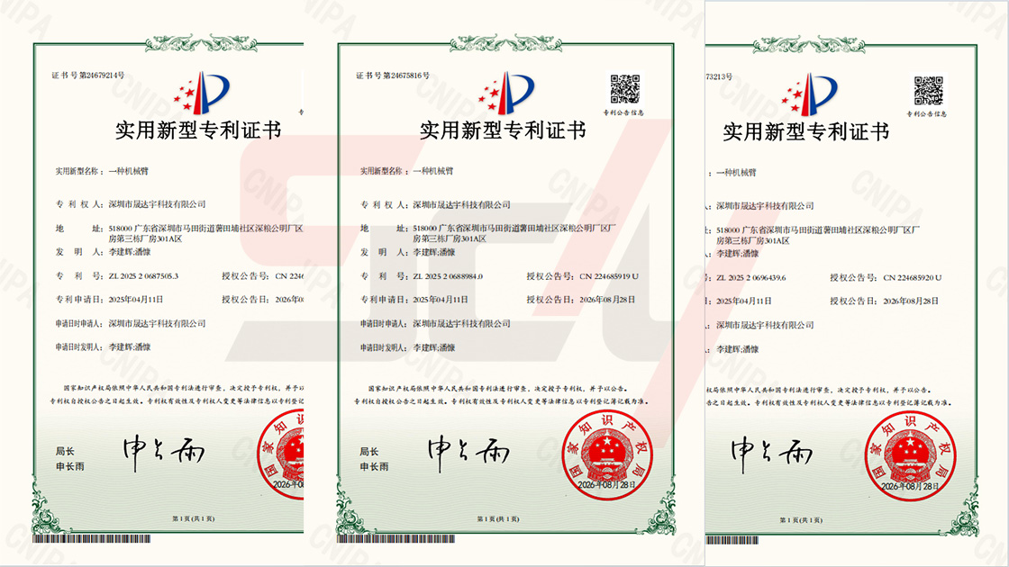 Good News! Shengdayu Secures Three New Utility Model Patent Grants